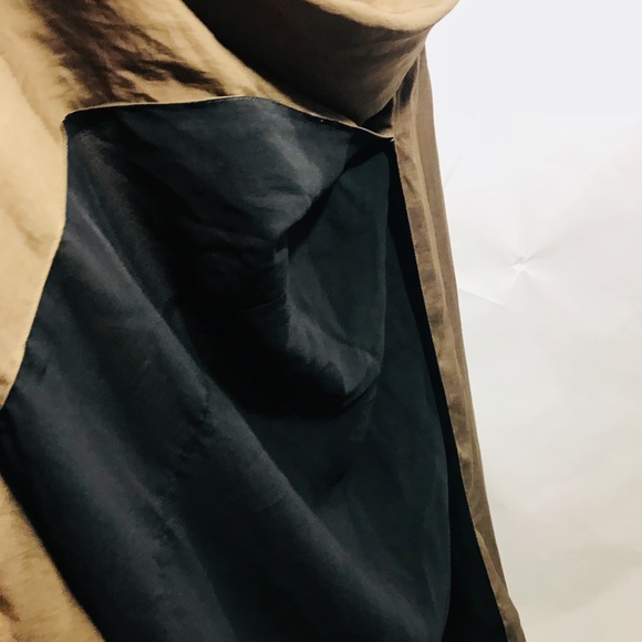 Zara light brown black lining slit long dress - Picture 7 of 8